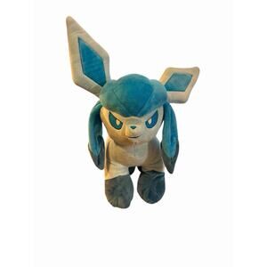 Build A Bear 2021 Pokémon Glaceon Eevee Evolution Plush 17" Stuffed (NO SOUND)